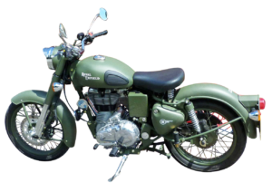 PNGPIX-COM-Royal-Enfield-Classic-Battle-Green-Motorcycle-Bike-PNG-Image